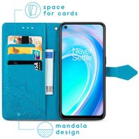 imoshion Etui de téléphone portefeuille Mandala OnePlus Nord CE 2 Lite 5G - Turquoise