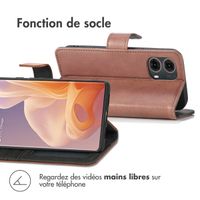 imoshion Étui de télephone portefeuille Motorola Moto G85 - Marron