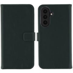 Selencia Étui portefeuille en cuir véritable Samsung Galaxy A57 (5G) - Vert