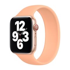 Apple Bracelet Boucle unique en Silicone Apple Watch | 38/40/41/42 mm - Taille 7 - Cantaloupe