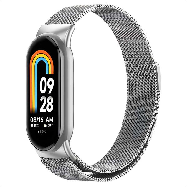 imoshion Bracelet magnétique milanais Xiaomi Smart Band 8 / 9 - Argent