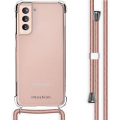 imoshion Coque avec dragonne Samsung Galaxy S21 - Rose Doré