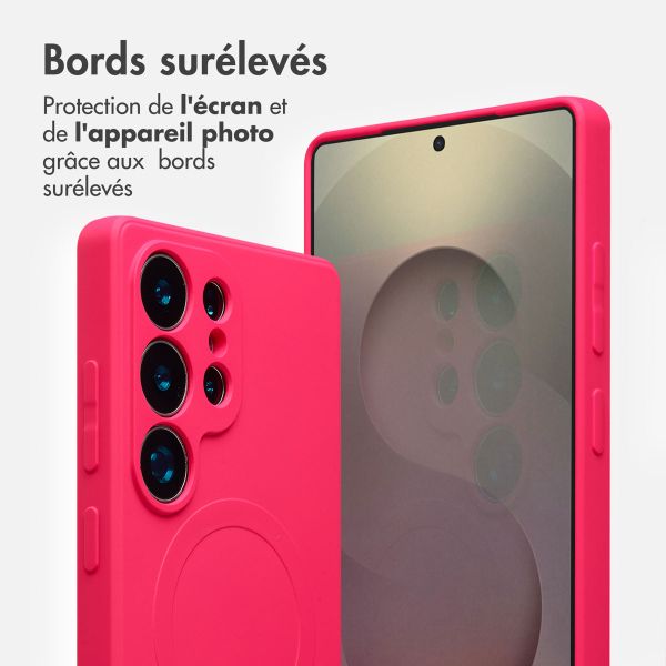 imoshion Coque Couleur avec MagSafe Samsung Galaxy S25 Ultra - Neon Pink