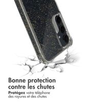 imoshion Coque arrière transparente Pailletée Samsung Galaxy A55 - Doré
