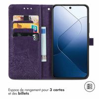 imoshion Etui de téléphone portefeuille Mandala Xiaomi 14T - Violet