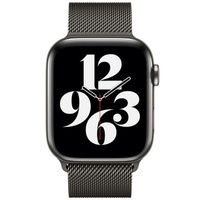 Apple Bracelet à boucle Milanais Apple Watch Series 1 t/m 11 / SE / Ultra (44/45/46/49 mm) - Anthracite