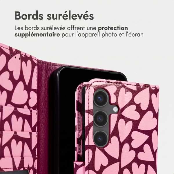 imoshion Étui de télephone portefeuille Design Samsung Galaxy S25 FE - Hearty Blush