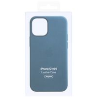 Apple Coque Leather MagSafe Apple iPhone 12 Mini - Baltic Blue