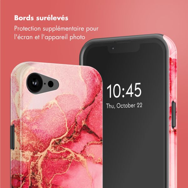 Selencia Coque arrière Vivid avec MagSafe Apple iPhone 16e - Rosy Marble