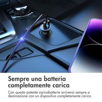 imoshion ﻿Mini chargeur de voiture - 2 ports - USB-A Quick Charge - USB-C Power Delivery - 60 Watts - Noir