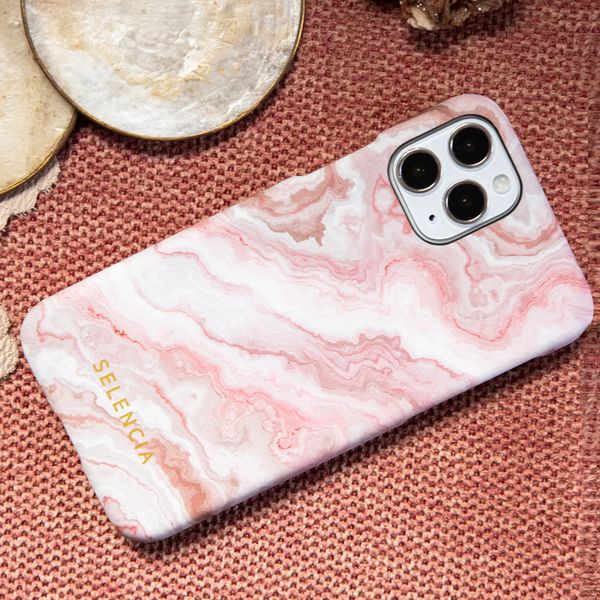 Selencia Coque Maya Fashion iPhone 11 - Marble Rose