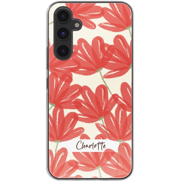 Coque personnalisée avec des fleurs Samsung Galaxy A54 (5G) - Transparent