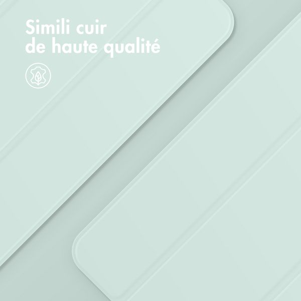 imoshion Magnetic etui de téléphone portefeuille Apple iPad Air 11 pouces (2025) M3 / (2024) M2 / Air 5 (2022) / Air 4 (2020) - Vert clair