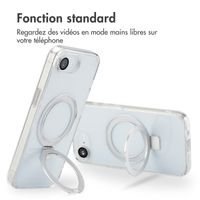 Accezz Coque Ring Stand avec MagSafe Apple iPhone 16e - Transparent