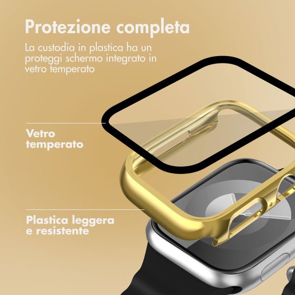 imoshion Coque rigide brillante à couverture complète Apple Watch 7 / 8 / 9 - 45 mm - Doré