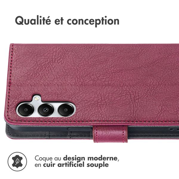 imoshion Étui de télephone portefeuille Samsung Galaxy A35 - Bordeaux