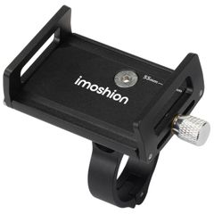 imoshion Support de téléphone pour vélo et moto - Mini - Aluminium - Léger - Ajustable - Noir