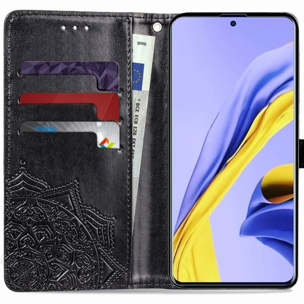 Etui de téléphone portefeuille Mandala Samsung Galaxy A51