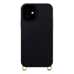 Selencia Coque arrière Rivièra avec MagSafe avec crochets amovibles iPhone 12 / 12 Pro - Velvet Black