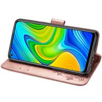 Etui de téléphone Fleurs de Trèfle Xiaomi Redmi Note 9