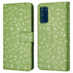 imoshion Étui de télephone portefeuille Design Samsung Galaxy S20 FE - Green Flowers