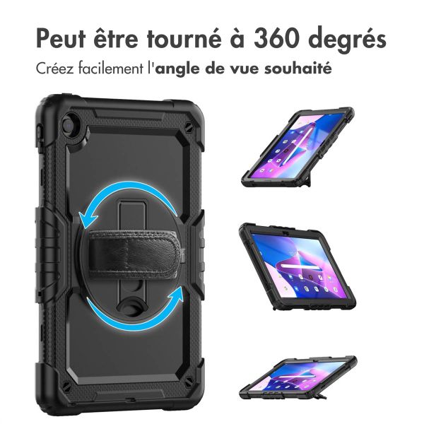 imoshion Coque tablette avec dragonne et bandoulière Lenovo M10 Plus (3rd gen) - Noir