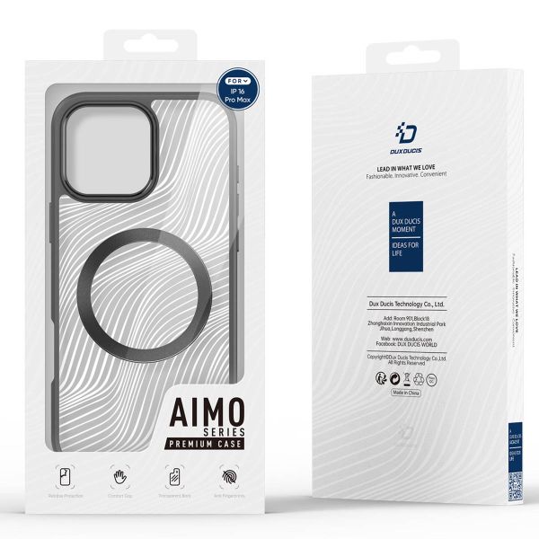 Dux Ducis Coque arrière Aimo avec MagSafe Apple iPhone 16 Pro Max - Transparent