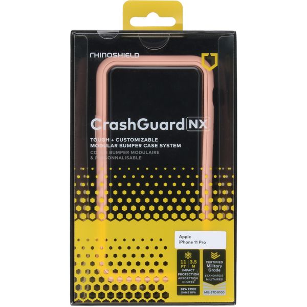 RhinoShield Pare-chocs CrashGuard NX iPhone 11 Pro - Rose