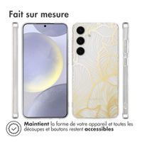 imoshion Coque Design Samsung Galaxy S25 Plus - Golden Leaves Transparent