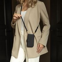 Selencia Étui Riva avec MagSafe et cordon de téléphone Samsung Galaxy S25 Ultra - Noir