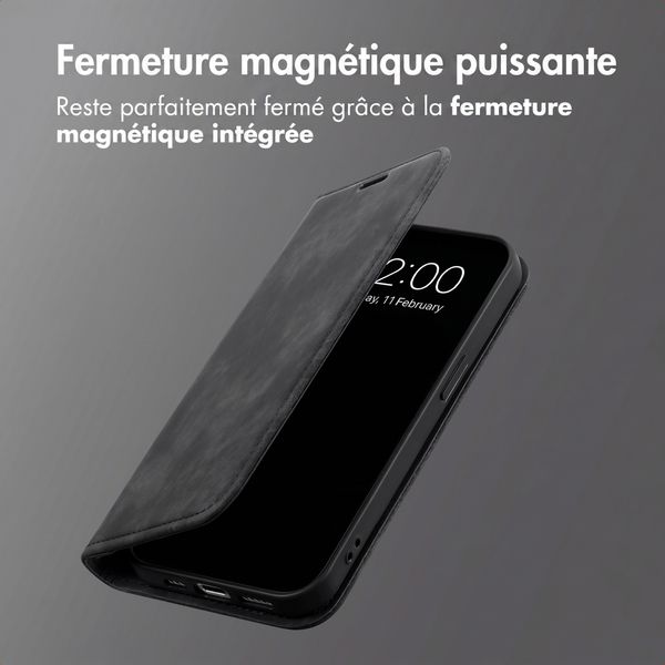 Étui de téléphone portefeuille Slim Oppo Find X9 Ultra - Noir