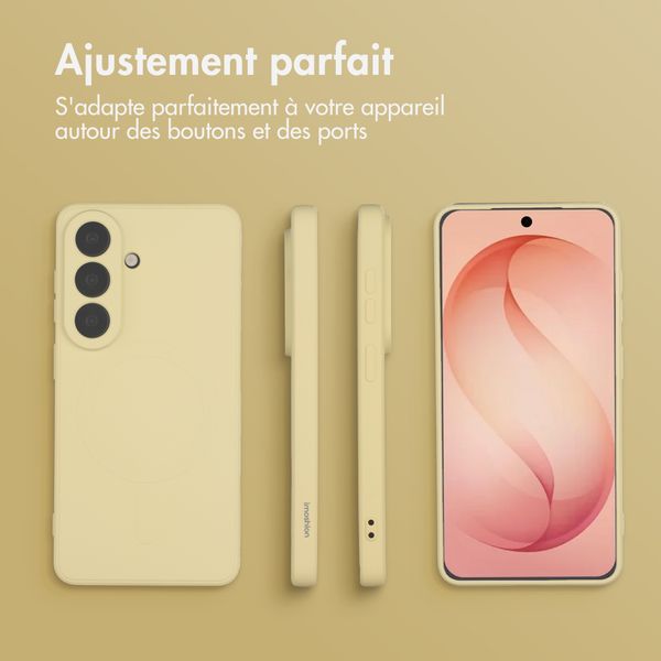 imoshion Coque Couleur avec MagSafe Samsung Galaxy S26 Plus - Vanilla