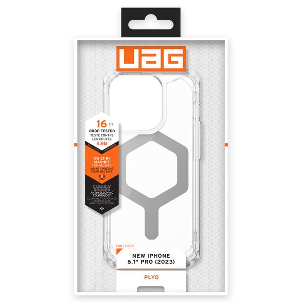 UAG Coque Plyo MagSafe iPhone 15 Pro - Ice / Argent