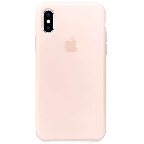 Apple Coque en silicone iPhone Xs / X - Pink Sand