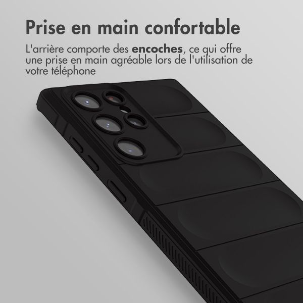 imoshion Coque arrière EasyGrip Samsung Galaxy S22 Ultra - Noir