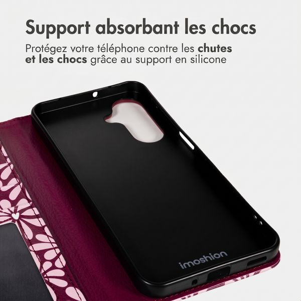 imoshion Étui de télephone portefeuille Design Samsung Galaxy A26 - Bloom Love Blush