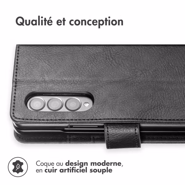 imoshion Étui de télephone portefeuille Samsung Galaxy Z Fold 4 - Noir
