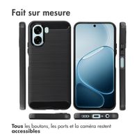 imoshion Coque Brushed Oppo A6x (4G/5G) - Noir