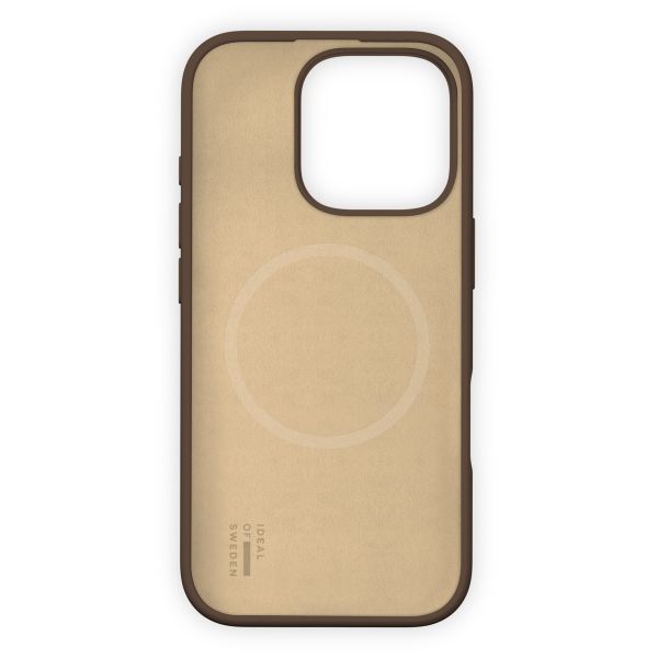 iDeal of Sweden Coque en silicone avec MagSafe Apple iPhone 16 Pro Max - Mocha Mousse