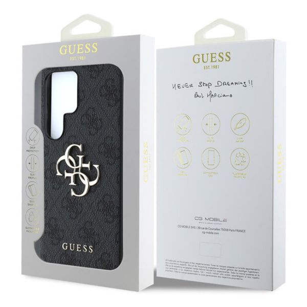 Guess Coque 4G Metal Logo Backcover Samsung Galaxy S25 Ultra - Noir