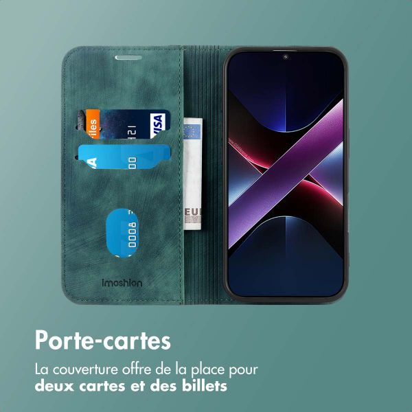 imoshion Étui de téléphone portefeuille Slim Xiaomi Poco X7 Pro - Vert