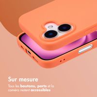 imoshion Coque Couleur Apple iPhone 16 - Apricot Crush Orange