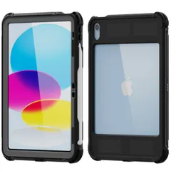 Redpepper Coque tablette étanche Apple iPad 11 (2025) 11 pouces A16 / iPad 10 (2022) 10.9 pouces - Noir