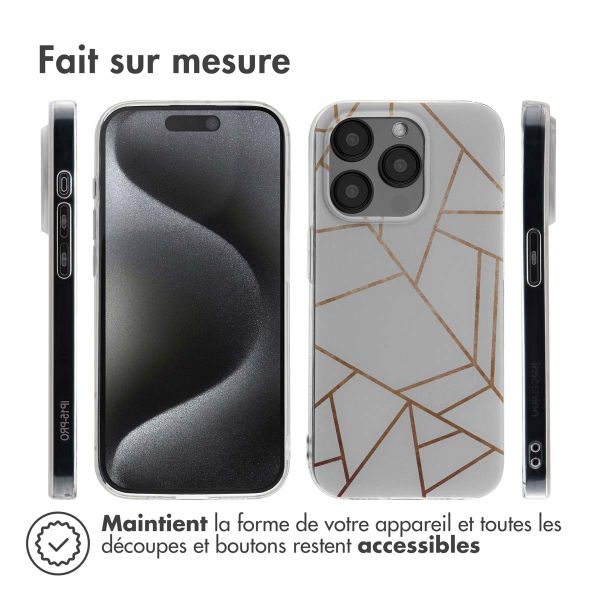 imoshion Coque Design Apple iPhone 15 Pro - White Graphic
