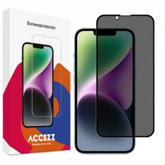 Accezz Protection d'écran en verre trempé Privacy Apple iPhone 13 / 13 Pro / 14 / 16e