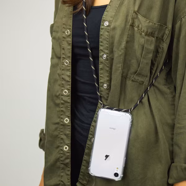 imoshion Coque avec cordon Samsung Galaxy A13 (5G) - Noir / Dorée