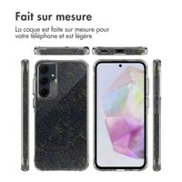imoshion Coque arrière transparente Pailletée Samsung Galaxy A35 - Doré