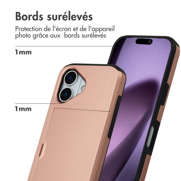 imoshion Coque arrière avec porte-cartes Apple iPhone 17 - Rose Doré