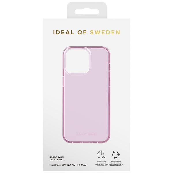 iDeal of Sweden Coque Clear Apple iPhone 15 Pro Max - Light Pink