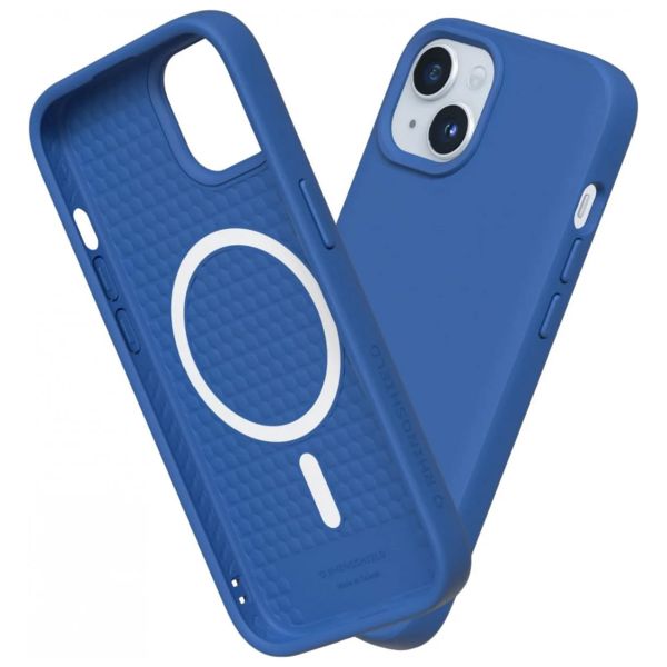 RhinoShield ﻿Coque SolidSuit MagSafe Apple iPhone 15 Plus - Classic Cobalt Blue